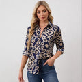 Womens Retro-Style Plus-Size Long-Sleeve Shirt - whimsywagon