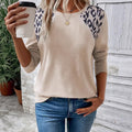 Womens Pullover Crew Neck Sweatshirt Loose Fit Flattering Long Sleeve Top With A Print - whimsywagon