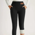 Fleece Lined Leggings for Women - High Waist Thermal Winter Pants