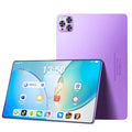 CJ 10.1-inch Android 12 tablet with black bezel, showing home screen with app icons and a sleek design.