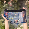 Men's lightweight printed underwear by CJ, showing breathable fabric, comfortable fit, and stylish design in natural fabric.