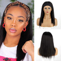 Wig Hoodie with Attached Hair | Straight Synthetic Hair in Ash Blonde Tones