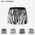 Plus-sized men's breathable underwear by CJ, skin-friendly fabric with four-corner design for comfort and fit.