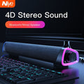 Bluetooth Speaker Bar for MacBook Laptop – Stereo Subwoofer | 4D Sound