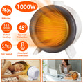 Ceramic space heater by cj with 3 modes and rapid 3-second heating, featuring tip-over and overheat protection for home or office use.