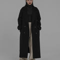 Korean-style Hepburn-inspired Long Coat Relaxed-fit Suit-style Oversized Wool Coat Versatile And Easy To Style