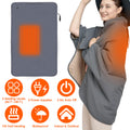 Electric heated blanket by cj, full body size 54x38 inches, with 3 heat settings, waterproof, machine washable, suitable for indoor and outdoor use.