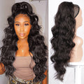 Drawstring Ponytail Extension | Big Wave Texture in Heat-Resistant Synthetic Fiber