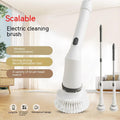 Electric Telescopic Scrubber | Long Handle Power Cleaner for Walls & Tiles