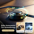 Solar Kinetic Car Air Freshener | Double Ring Spinning Fragrance Diffuser