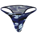 Men's Ice Silk T-back briefs by CJ, displayed in elegant packaging, made from cooling, smooth ice silk fabric.