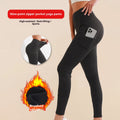 Tummy Control Workout Leggings - High Waist with Secure Zipper Pocket