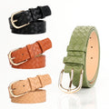Boho-Chic Belt for Women | Imitation Weaving with Alloy Buckle