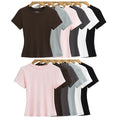 New Straight-shoulder Basic Solid-color Slim-fit Top - whimsywagon