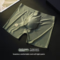 Cj Satin Ice Silk breathable single-layer seamless boxers with bottom crotch design, soft and comfortable for everyday wear