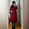 Petite Hepburn Style Mid-length Woolen Coat