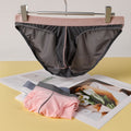 Men's ice silk summer underwear by CJ, thin and breathable style, shown in a light, smooth fabric with a comfortable fit.
