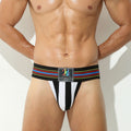 Men's Low-rise Sexy Wide Waist Rainbow Briefs