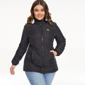 Womens Thick Fleece-Lined Hooded Long-Sleeve Coat - whimsywagon