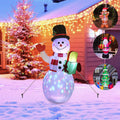 Christmas LED Inflatable Decorations – Glowing Santa, Tree & Snowman Outdoor Yard Decor