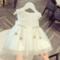 Western baby dress with gauze and tulle tutu, princess outfit for infants by cj, featuring soft fabric and delicate design.