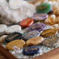 Natural Agate Palm Stone - Healing Crystal for Anxiety, Meditation & Energy Work