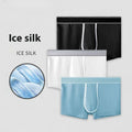 Men's ice silk antibacterial ultra-thin transparent sports underwear by CJ, showing the sleek, lightweight fabric and transparent design.