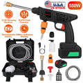 Cordless Pressure Washer, 363PSI - Portable Electric Power Washer with 12000mAh Battery & 2 Nozzles - whimsywagon