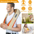 3D Kneading Neck & Shoulder Massager - Shiatsu Massage Cape with Heat Therapy - whimsywagon