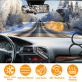 Portable Car Heater, 12V 150W 2-in-1 Heating and Cooling Fan | Defroster Demister with Rotatable Vents for Vehicle Use