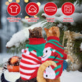 Pet Christmas Sweater - Choose from 2 Festive Patterns & 4 Sizes | Snowman or Stripes Turtleneck for Dogs and Cats - whimsywagon