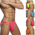 Mens Solid Color Drawstring Sexy Beach Shorts Low Rise Swim Trunks - whimsywagon