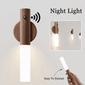 Wireless magnetic LED night light by CJ with motion sensor, USB charging, suitable for corridor, closet, and home lighting.