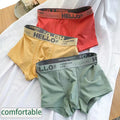 Men's nude-colored breathable cotton underwear boxers by CJ, simple and comfortable with a skin-friendly feel.