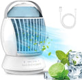 USB Desktop Air Cooler | 3-in-1 Misting Fan & Personal Humidifier
