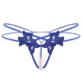 Sexy embroidered women's thong lingerie by CJ, featuring delicate embroidery and a flattering fit.