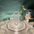 Crystal Rose Projector Lamp | USB Touch Dimming Night Light for Bedroom