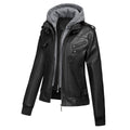 Statement Plus Size Jacket | Women's Faux Leather Motorcycle Design