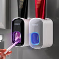 Smart Toothpaste Dispenser | Automatic Wall-Mounted Holder with Toothbrush Stand