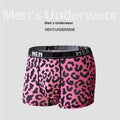 Plus size men's boxer briefs with mid waist, made by CJ, featuring comfortable fit and breathable fabric.