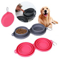 Portable Dog Cat Bowl | Collapsible Rubber Feeder for Travel & Home