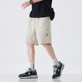 Summer Ice Silk Cotton Cool-Feel Mens American-Style Retro Straight-Edge Work Shorts For Outdoors - whimsywagon