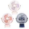 Portable Clip-On Fan - 720° Adjustable with 5 Speeds, 3 Light Modes & Type-C Charging - whimsywagon
