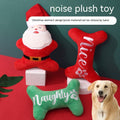 Christmas Dog Toy | Plush Santa with Squeaker for Holiday Play