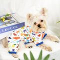 Dog Cat Jumpsuit | Cute Cartoon Print Pet Romper & Pajama