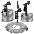 Stainless Steel Garden Hose - Heavy-Duty Metal, Kink & Puncture Resistant - whimsywagon