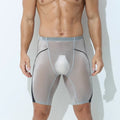 Men's ice silk sports underpants by CJ, quick-dry and long-wear men's underwear with breathable crotch and non-trace wear design.