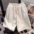 Retro Solid Color Men's Loose And Simple Casual Shorts - whimsywagon