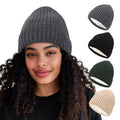 Satin Lined Beanie - Warm Knitted Hat for Hair Protection, All-Matching Style