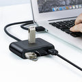 Multi-Port USB Extender | 4-in-1 USB Splitter Hub with 30cm Cable | High-Speed Expansion Doc